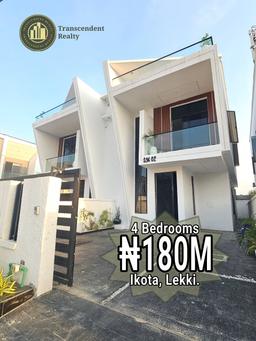 Newly Built Contemporary 4 Bedroom Semi-detached Duplex with Bq