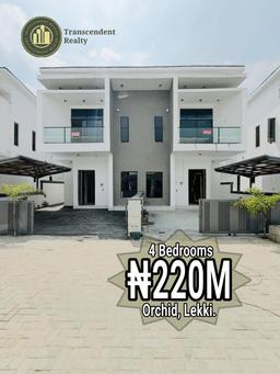 Newly Built Contemporary 4 Bedroom Semi-detached Duplex with Bq